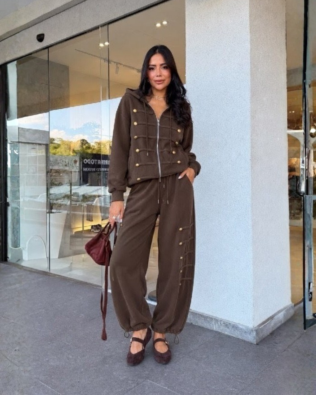 24818 Military Hoodie & Jogger Pants Set