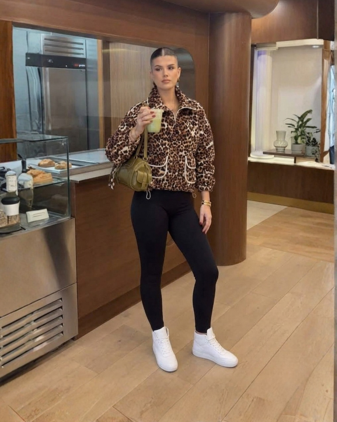 25008 Leopard Print Utility Jacket