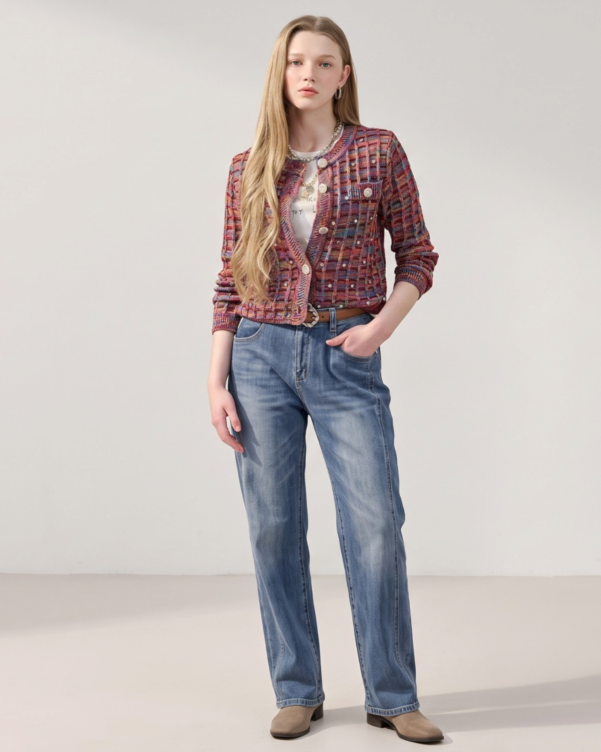 25188 Parisian Plaid Tweed Jacket
