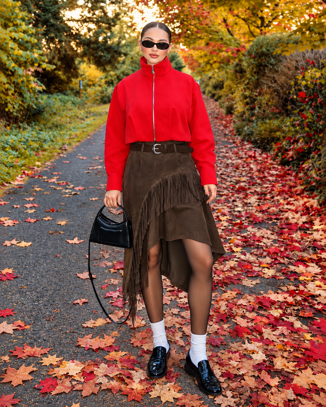 25260 Western Muse Fringe Skirt